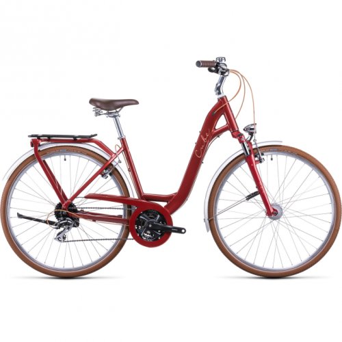 Bicicleta cube ella ride easy entry auburn salmon 2022 45 cm xs