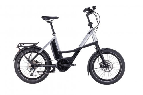Bicicleta electrica e-bike cube compact sport hybrid 500 black polarsilver 2023 one size