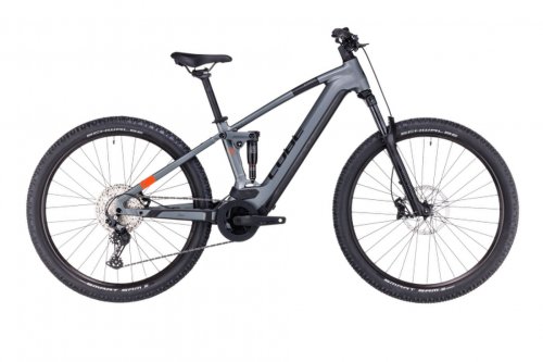 Bicicleta electrica e-bike cube stereo hybrid 120 pro 625 flashgrey orange 2023 cadru s (16 ) - roti 27.5