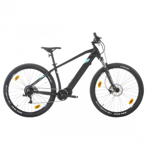 Bicicleta electrica sprint e-mtb pulse 29 negru mat turcuaz - 480mm(l)