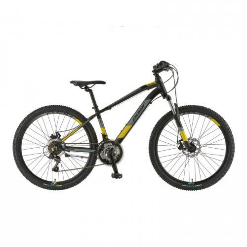 Bicicleta mtb polar alaska - 26 inch, negru-gri-galben