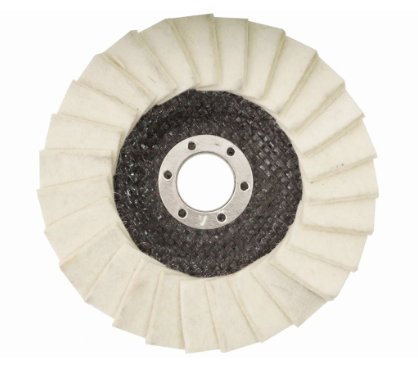 Disc lamelar pasla alb de 125 mm