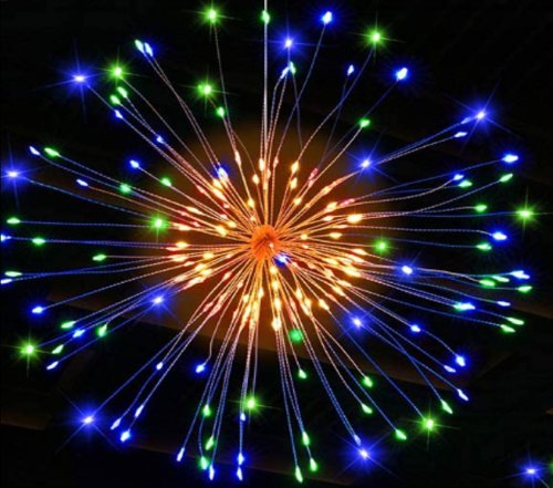 Instalatie papadie 99led colorate cu focuri de artificii cod 8004