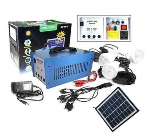 Kit Solar GD-8018 Avansat cu 3 becuri lanterna multifunctionala