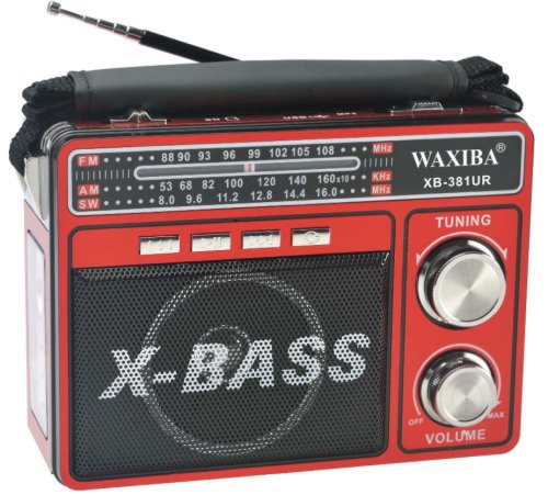 Radio portabil waxiba xb-381ur cu 3 benzi radio fm