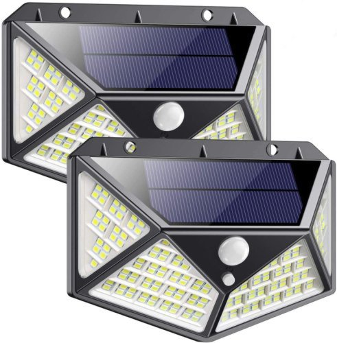 Set 2 Lampi MAX 162 LED 20W Solare cu senzor de miscare si lumina 3 moduri ILUMINARE 