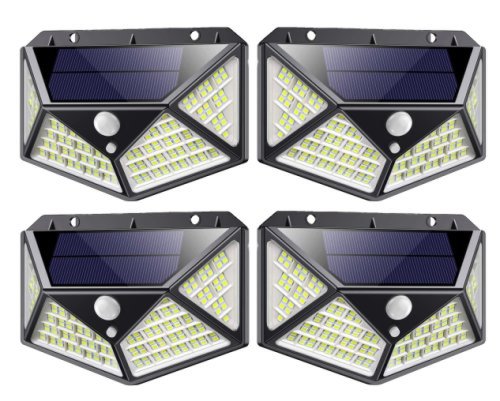Set 4 Lampi MAX 162 LED 20w Solare cu senzor de miscare si lumina 3 moduri ILUMINARE 