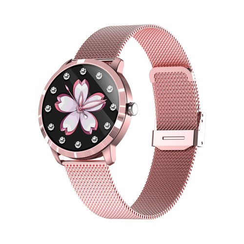 Xkids Ceas smartwatch dama xk fitness q8l cu display 1.09 inch, senzor puls, calorii, rose