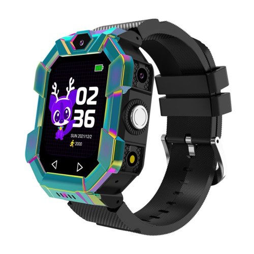 Ceas smartwatch pentru copii xk fitness s11 cu retea 2g, jocuri, pedometru, cronometru, camera, apel sos, albastru