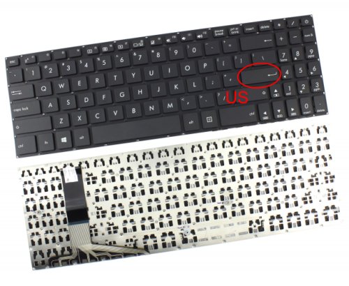 Tastatura asus asm18f63su-9202 layout us fara rama enter mic