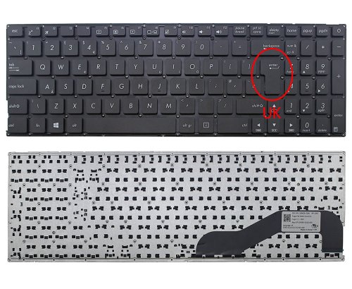 Tastatura asus r543na layout uk fara rama enter mare