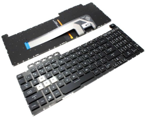 Tastatura asus tuf gaming fx506lh iluminata layout us fara rama enter mic