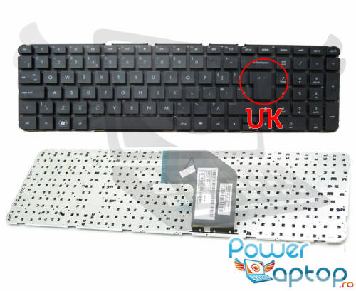 Tastatura hp 681800-061 layout uk fara rama enter mare