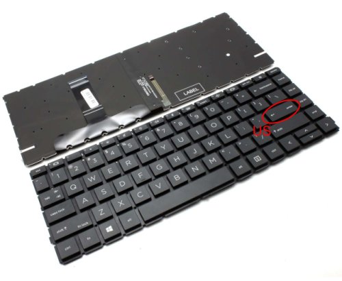 Tastatura hp probook 440 g8 iluminata layout us fara rama enter mic