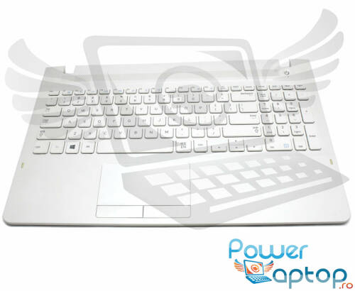 Tastatura samsung np270e5c alba cu palmrest alb si touchpad