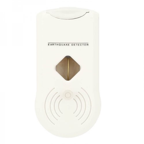 Alarma / senzor cutremur sensibilitate ajustabila pornire si oprire automata detectare unde p alimentare baterie 9 v alb
