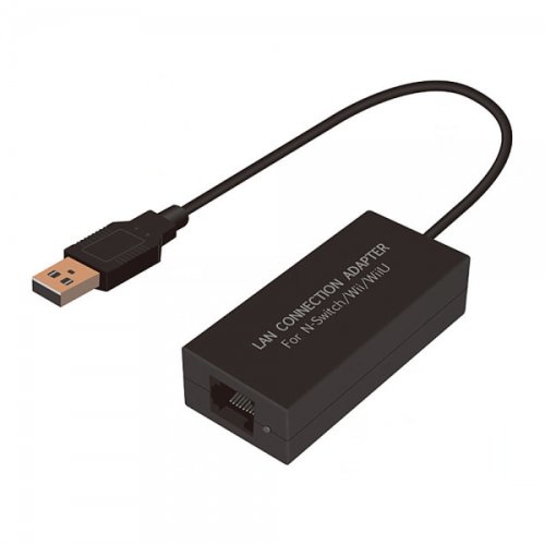 Cablu adaptor dobe lan rj45 100mbps pentru nintento switch/wii/wii u negru