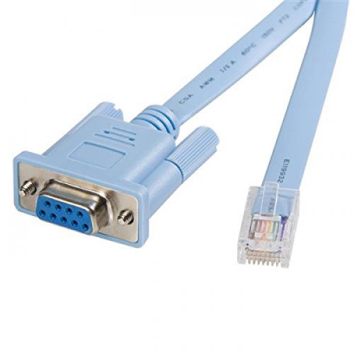 Cablu adaptor ethernet rj45 tata la rs232 / db9 mama pentru consola routercalculator 1.8m