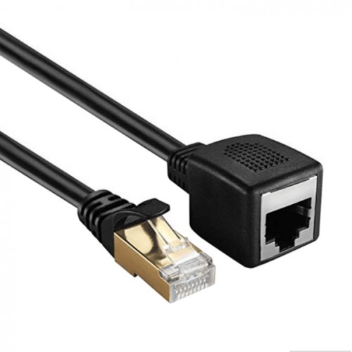 Cablu adaptor extensie ethernet cat 7 rj45 tata la rj45 mama 50 cmr