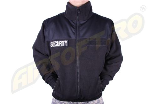 Jacheta neagra fleece security