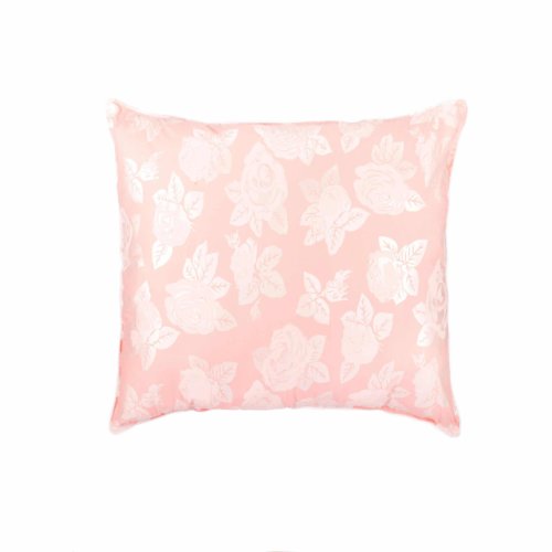 Somnart Perna 60x60, umplutura pene + puf gasca, tesatura bumbac 100%, model floral roz