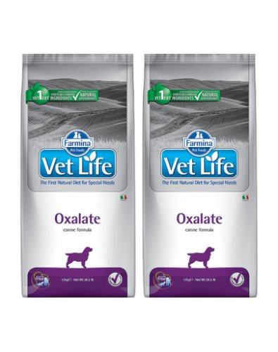 Farmina vet life dog oxalate 2x12 kg hrana caini cu probleme renale si ale tractului urinar