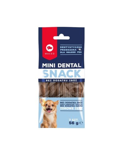 Maced mini dental snack pentru caini de talie mica 56 g