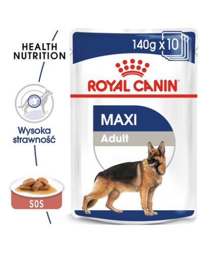 Royal canin maxi adult hrană umedă câine 10x140 g