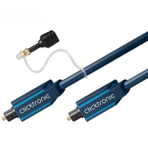 Cablu audio optic digital toslink cu adaptor mini toslink 0.5m, clicktronic click70365
