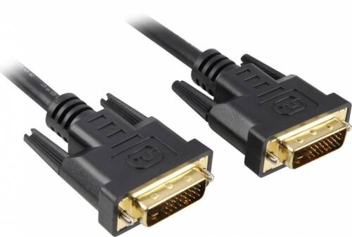 Cablu dvi-d dual link 24+1 pini t-t 2m negru