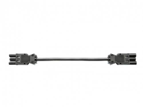 Cablu prelungitor gst18-3 pini t-m 2m negru halogen free, bachmann 375.082