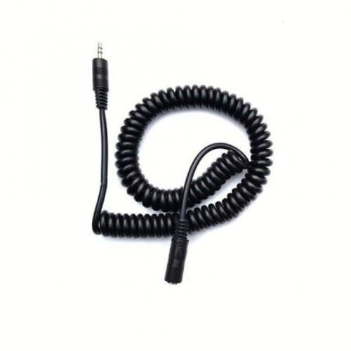 Oem Cablu prelungitor jack stereo 3.5mm spiralat t-m 3m negru, ktcblhe18011