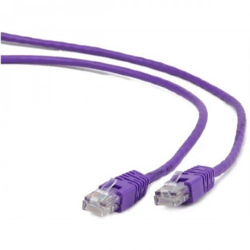 Cablu retea utp cat 5e 2m violet, gembird pp12-2m/v