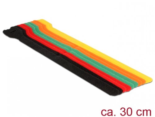 Curele colorate pentru prindere cabluri 300 mm x 12 mm, delock 18703