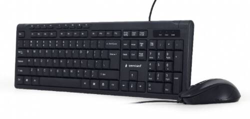 Kit tastatura + mouse usb negru, gembird kbs-um-03