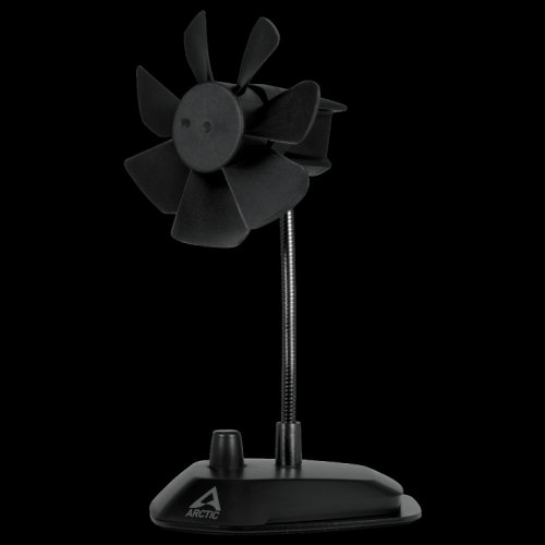 Ventilator cu montare birou usb negru, arctic abaco-brzbk01-bl
