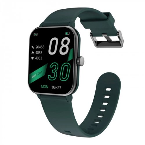 Smartwatch blackview r3 max verde, tft 1.69 touch screen, temperatura corporala, ritm cardiac, oxigen spo2, contor calorii, ip68, 230mah