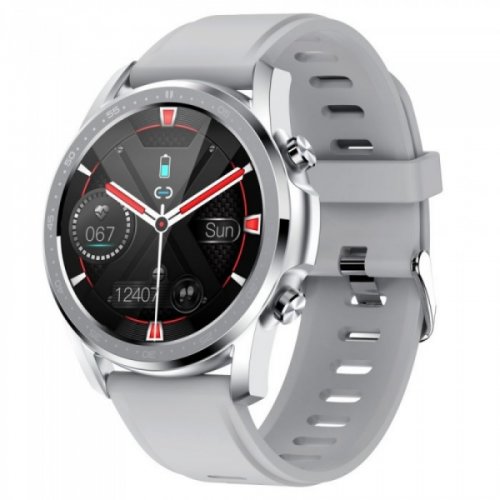 Smartwatch ihunt watch 3 titan gri, 1.28 full touch, termometru, ritm cardiac, saturatie oxigen, tensiune arteriala, ip67, 190mah
