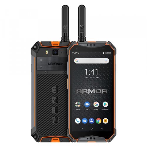 Telefon mobil ulefone armor 3wt, ips 5.7 , android 9, 6gb ram, 64gb rom, mediatek helio p70, octa-core, walkie-talkie, dual-sim, 10300mah