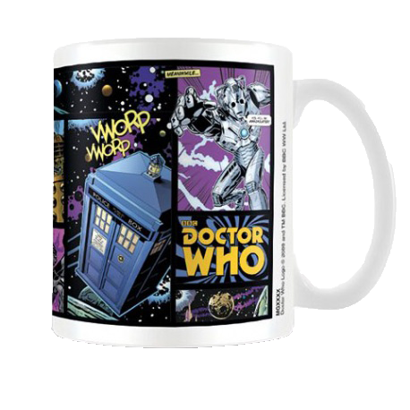 Cană doctor who: comic strip