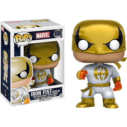 Funko pop: marvel - iron fist gold and white costume