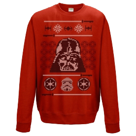 Star wars - vader head christmas sweatshirt s
