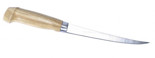 Cutit carp academy de filetat cu maner lemn si teaca, 22cm