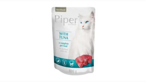 Plic hrana umeda piper cat sterilised, ton 100 g