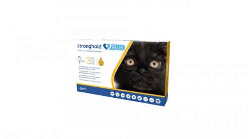 Zoetis Stronghold plus pisica 15 mg, 2.5 kg, 0.25ml, 3 pipete