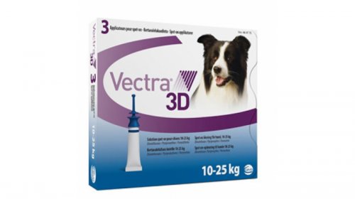 Ceva Sante Vectra 3d solutie spot-on pentru caini 10-25kg, 3 pipete