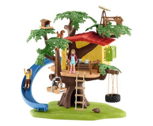 Jucarie casa din copac pentru copii, 29.5 x 30.0 cm