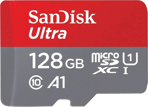 Card de memorie sandisk ultra microsdhc, 128gb, 120mb/s, a1 class 10 uhs-i + sd adapter