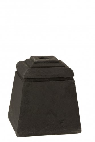 Baza umbrela, compozit, negru, 28.5x28.5x29