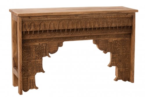 Consola marocco, lemn, natural, 150x38x87.5 cm